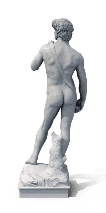 David Michelangelo statue back